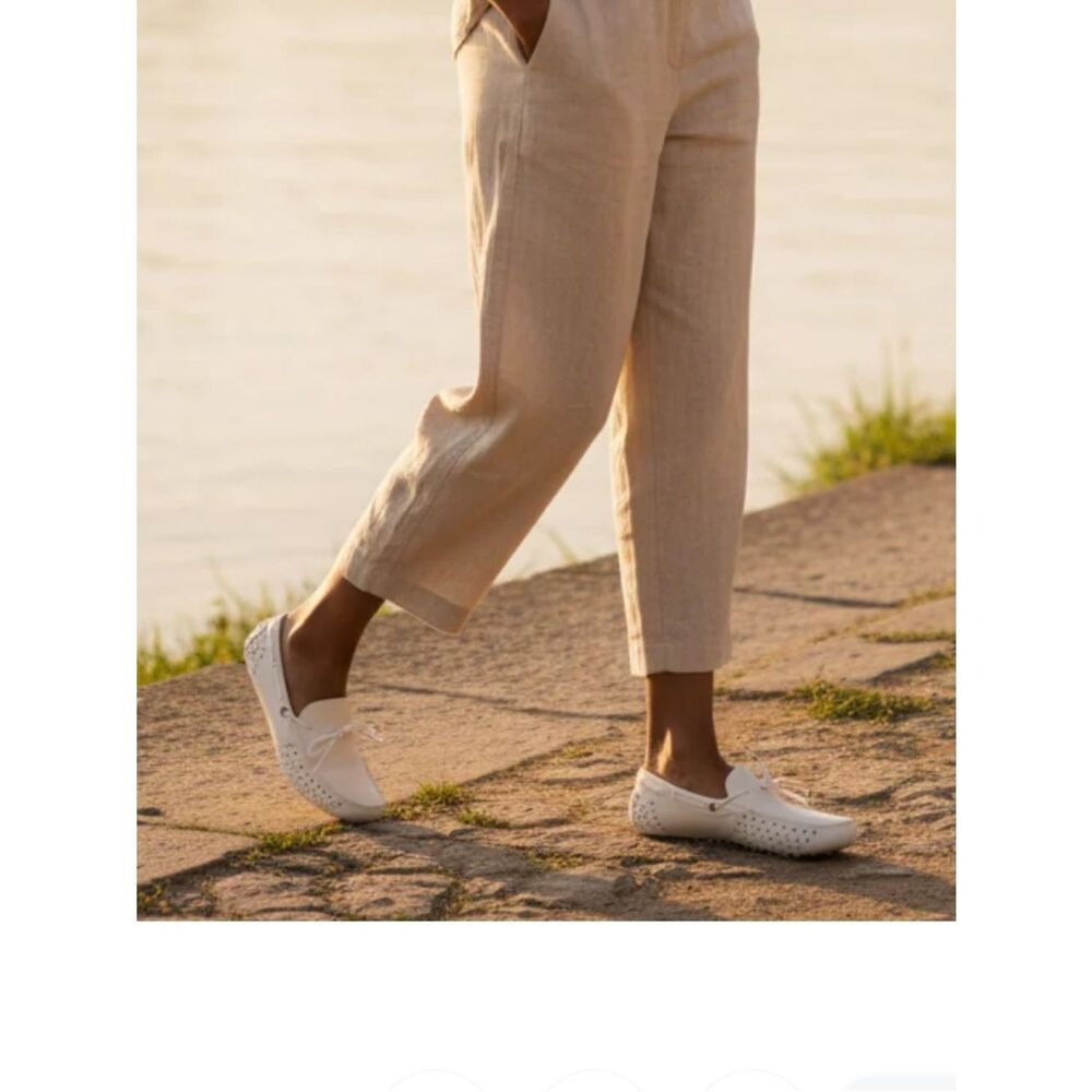 PEOPLE Footwear Senna boat shoes, Picket White, size women 7, NWT